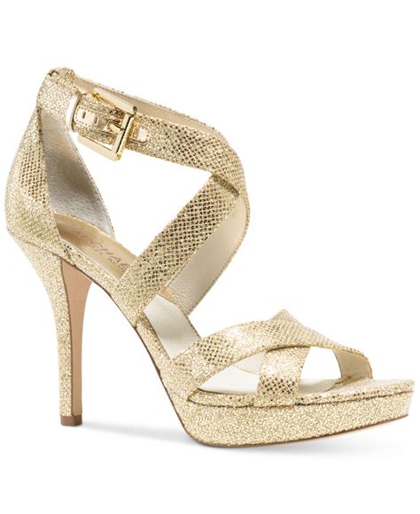 sandalen gold damen michael kors|michael kors open toe sandals.